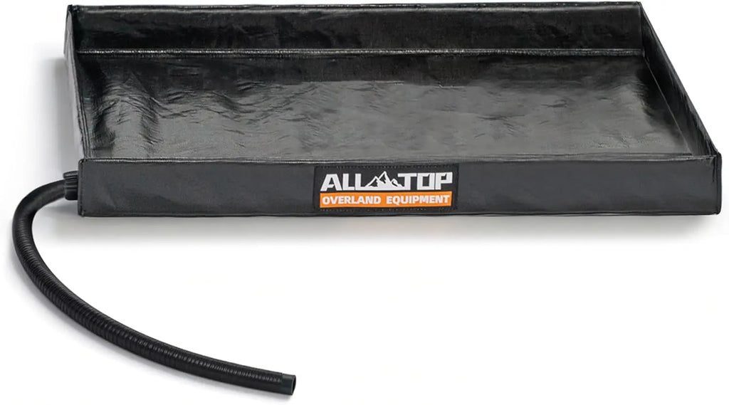 Foldable Shower Basin Pan, 41x41x5in Collapsible with Removable Drain Pipe and Storage Bag for Universal Use