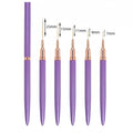 LINMANDA Nail Art Liner Brushes Long Lines Liner Brush UV Gel Polish Painting Nail Design Brush Metal Handle Nail Drawing Pens