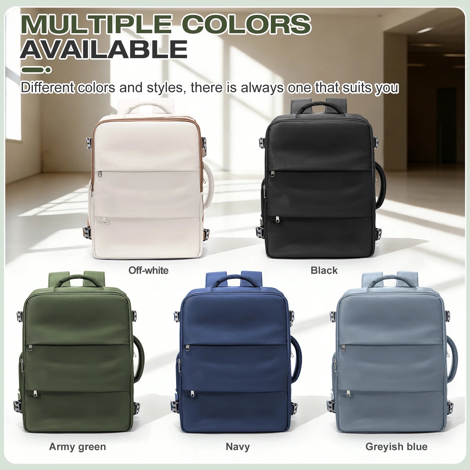 Genuine Luggage, Ryanair Hand Luggage 40x30x20 Travel Backpack,  Women Men Work Backpack Vacuum Bag Business Laptop Backpack