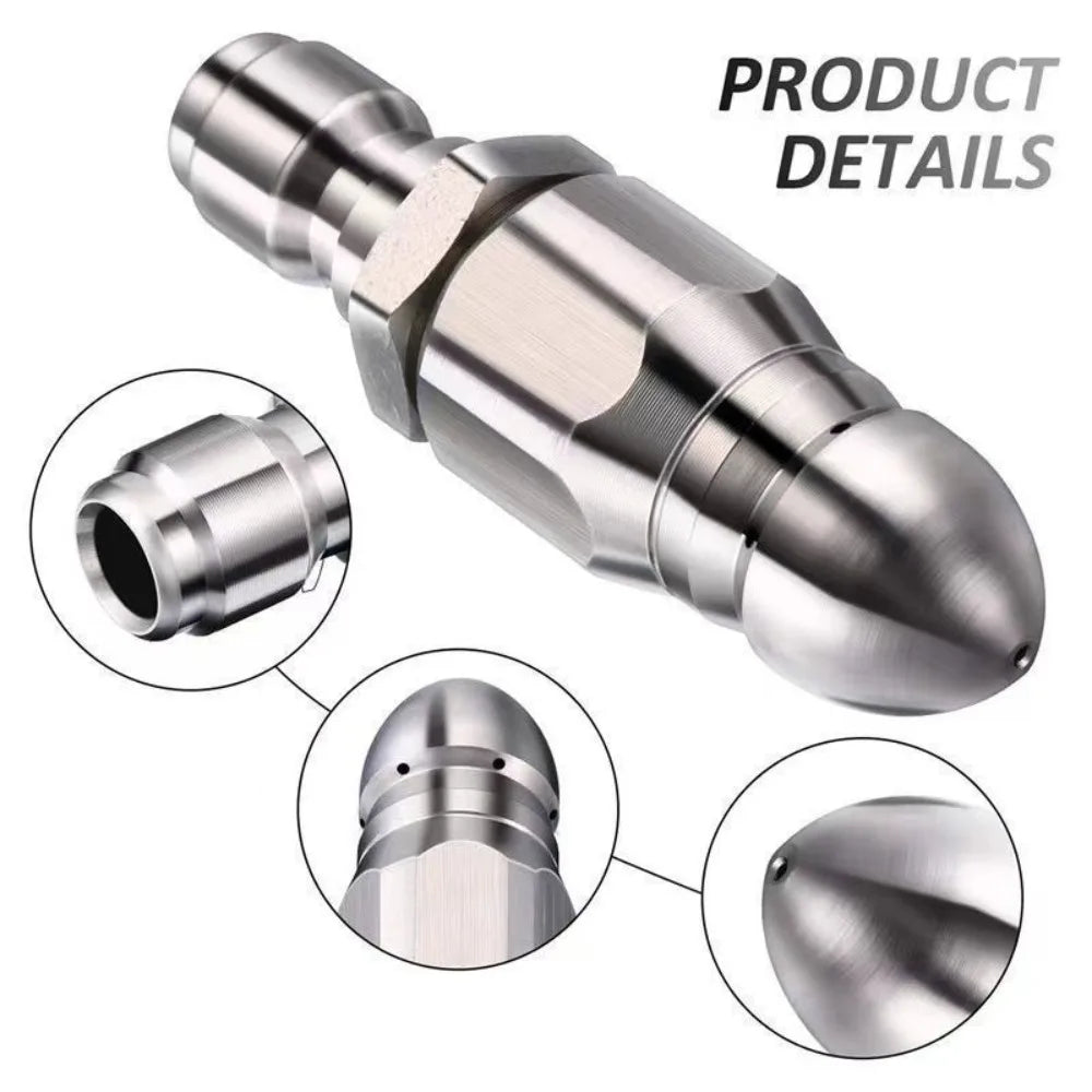 High-pressure Nozzle High-pressure Pipe Carding Nozzle - Porous Pressure Nozzle Industrial Intensity Jet Power Drainage Cleaning