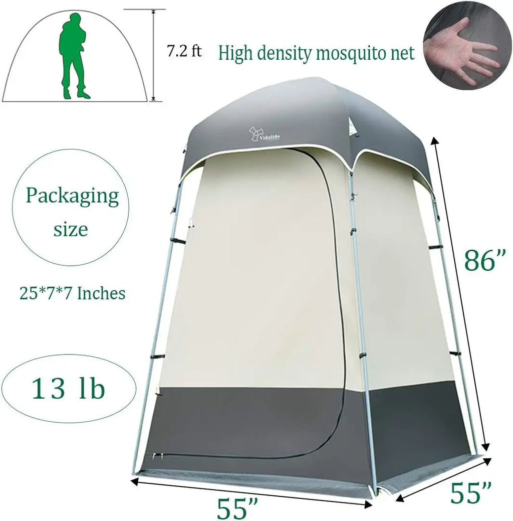 Portable Outdoor Shower Tent for Camping Privacy Changing Room Shelter