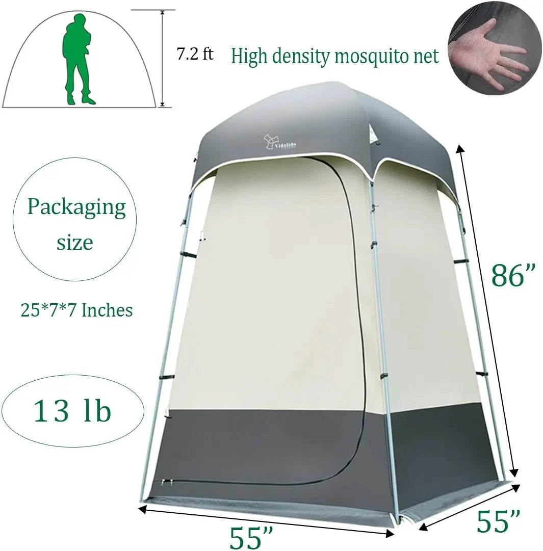 Portable Outdoor Shower Tent for Camping Privacy Changing Room Shelter
