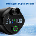 Portable Camping Shower with Digital Display, Adjustable Head & Folding Bucket for Outdoor Use