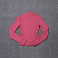 Women Sport Jacket Long Sleeve Shirt Workout Coat Gym Training Clothing Yoga Sportswear