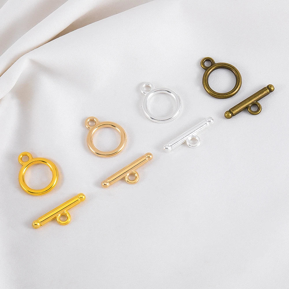 10Sets/lot Metal OT Clasps Connectors for Bracelet Necklace DIY Toggle Clasps Buckle Jewelry Making Supplies Connector