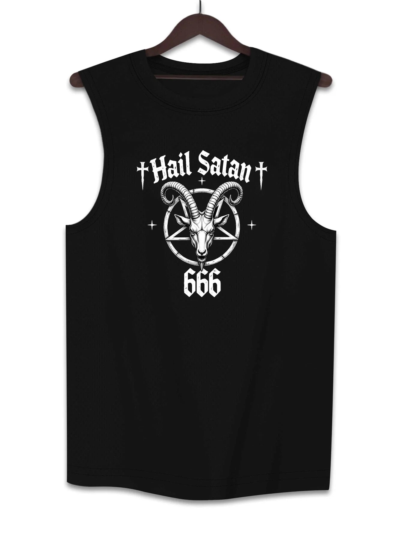 Five-pointed star and goat-head standard-sized men's vest