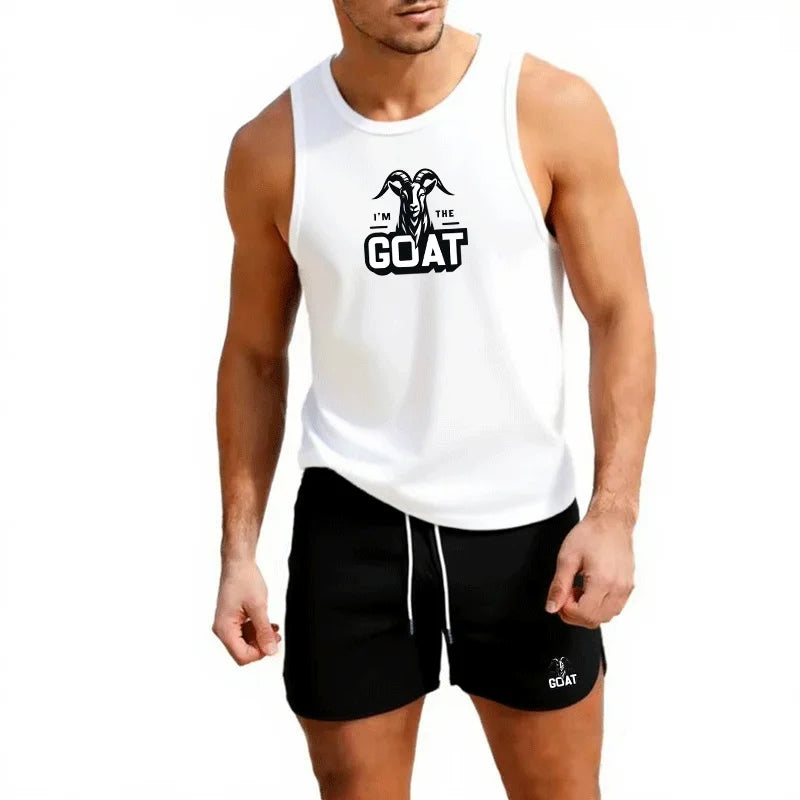 summer Sleeveless vest outdoor sport tank top running fitness undershirt quick drying round neck gym T-shirt men Breathable tops