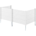 Outdoor Privacy Screen for 4 Panels, 48" L x 36" W Trash Cans, Pool Pumps, or AC Units, White