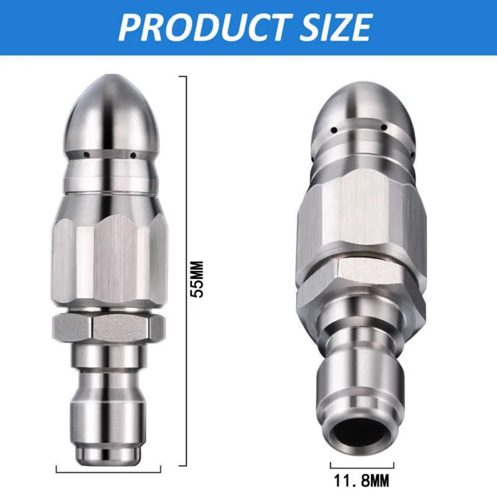 High-pressure Nozzle High-pressure Pipe Carding Nozzle - Porous Pressure Nozzle Industrial Intensity Jet Power Drainage Cleaning