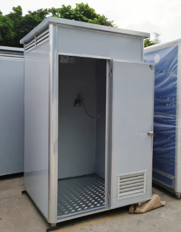 Prefabricated Shower Cabin Single Double White Blue Gray Outdoor Public Bathroom Mobile Portable Toilet Unit