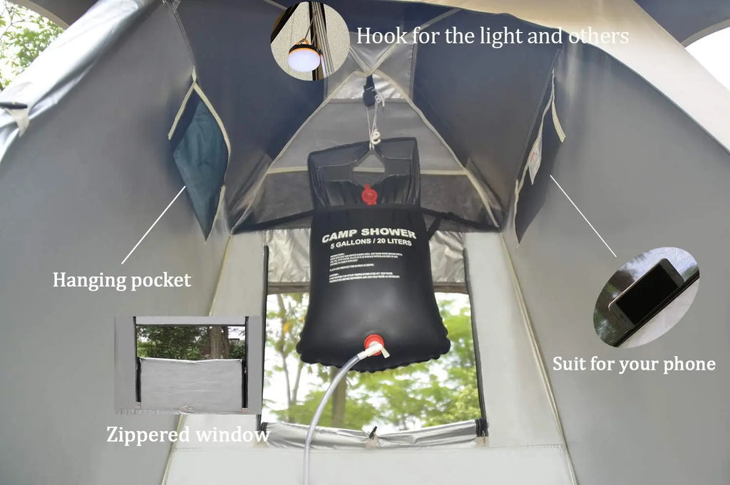 Portable Outdoor Shower Tent for Camping Privacy Changing Room Shelter